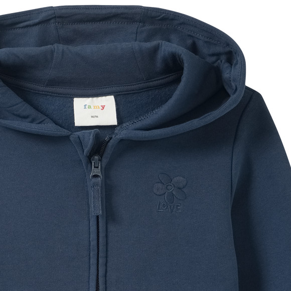 Mädchen Sweatjacke im Basic-Look