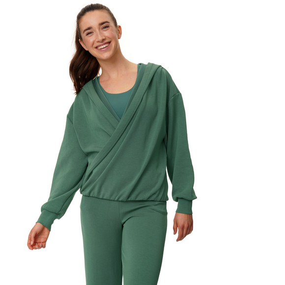 Damen Sport-Sweatshirt in Wickeloptik