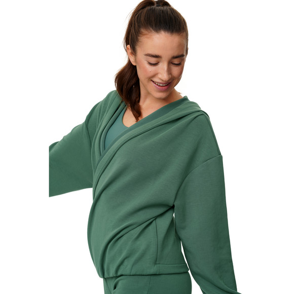 Damen Sport-Sweatshirt in Wickeloptik