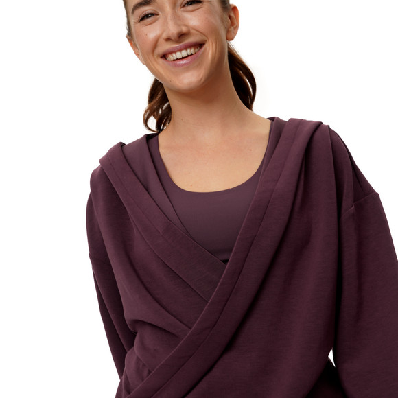 Damen Sport-Sweatshirt in Wickeloptik