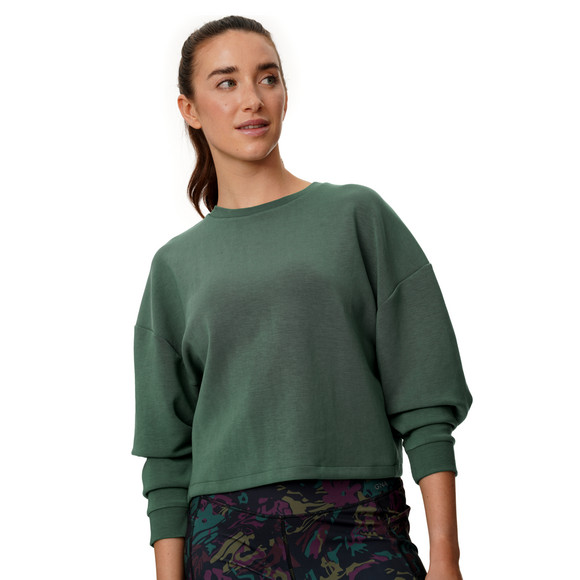 Damen Sport-Sweatshirt mit offenem Rücken
