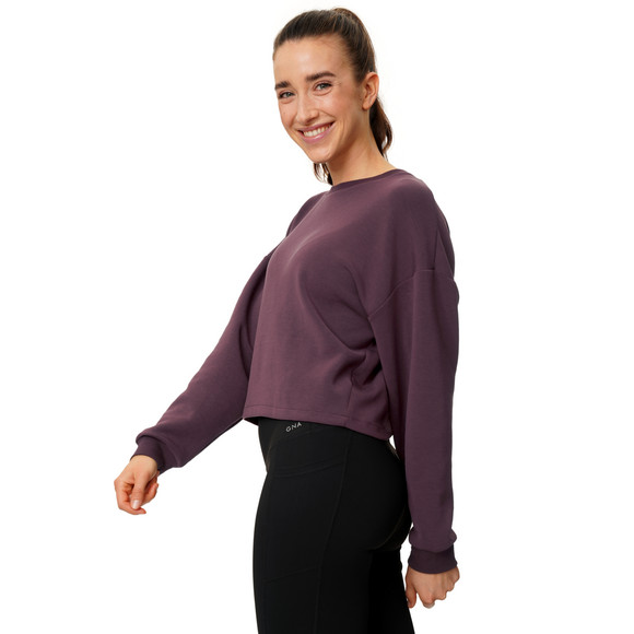Damen Sport-Sweatshirt mit offenem Rücken