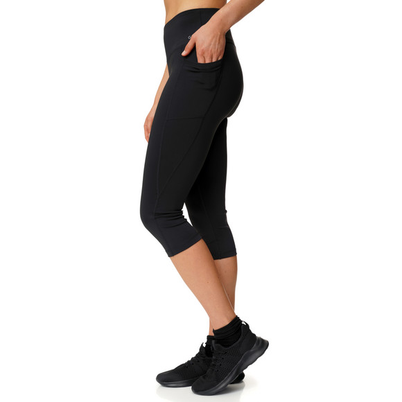 Damen Sport Capri-Leggings mit Taschen