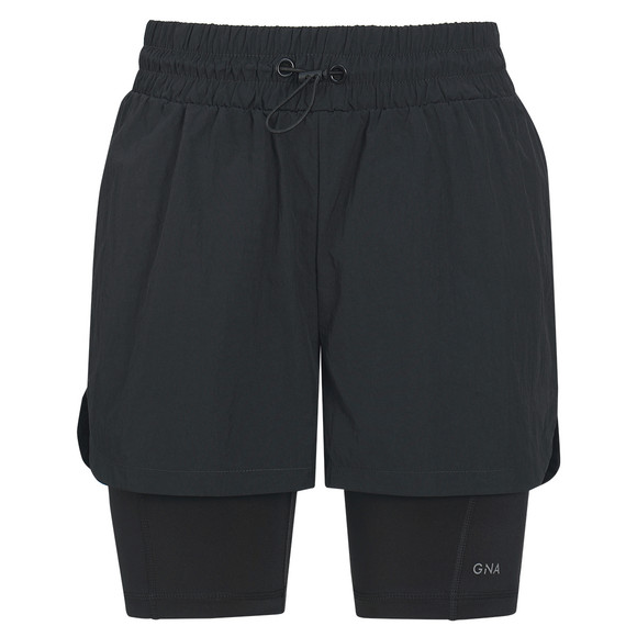 Damen Sport-Shorts zweilagig