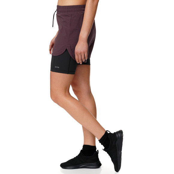 Damen Sport-Shorts zweilagig