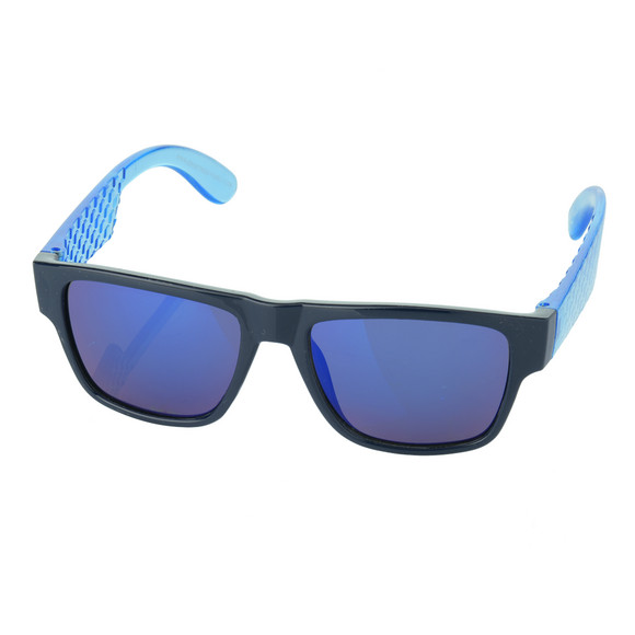 Jungen Sonnenbrille mit Kunststofffassung schwarz / blau