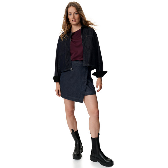 Damen Jeansrock zum Wickeln