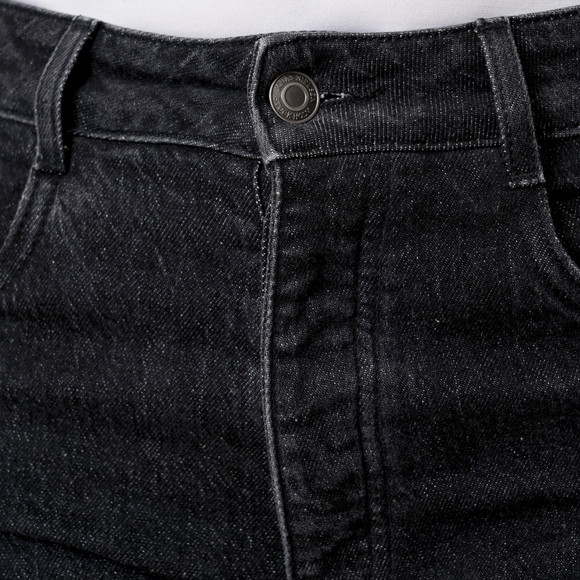 Damen Straight-Jeans mit weitem Bein