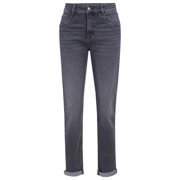 Damen Mom-Jeans mit Used-Waschung