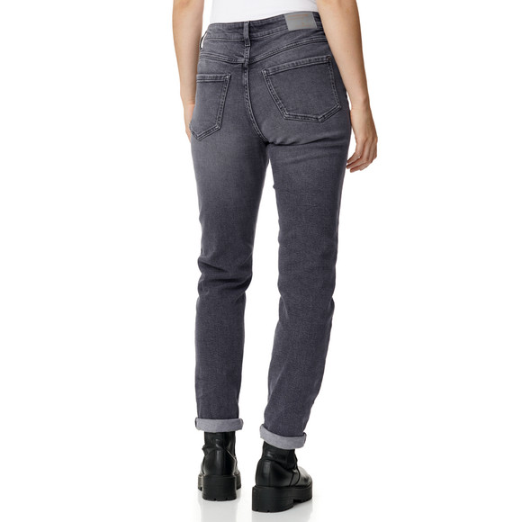 Damen Mom-Jeans mit Used-Waschung
