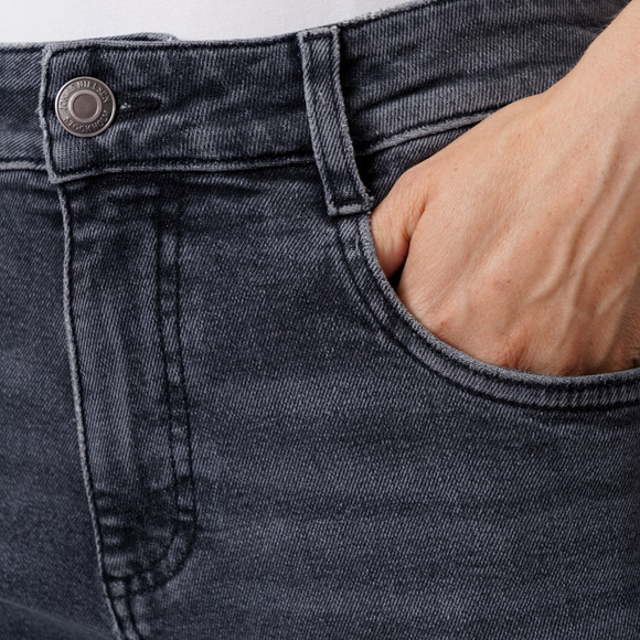 Damen Mom-Jeans mit Used-Waschung