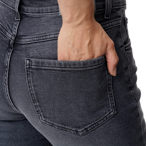 Damen Mom-Jeans mit Used-Waschung