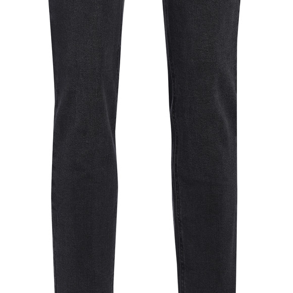 Damen Straight-Jeans mit Used-Waschung