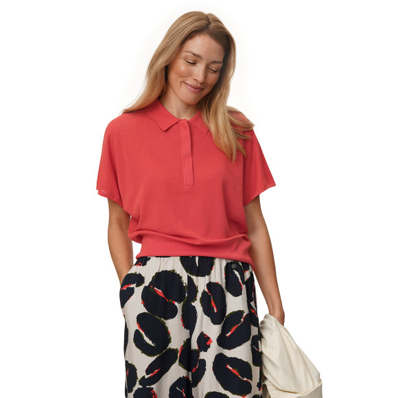 Damen Strick-Polo in leichter Qualität