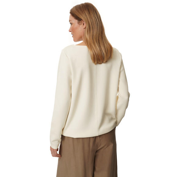 Damen Sweatshirt mit Wasserfallkragen