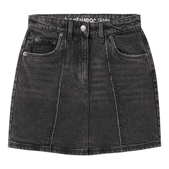 Mädchen Jeansrock im Used-Look