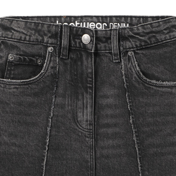 Mädchen Jeansrock im Used-Look