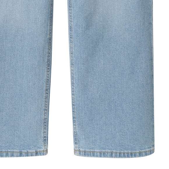 Mädchen Wide-Leg-Jeans mit verstellbarem Bund