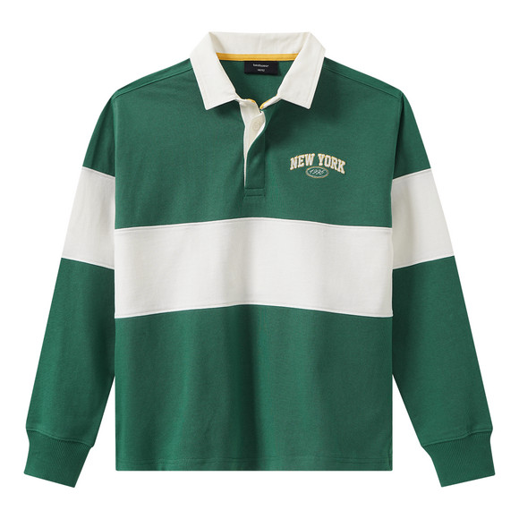 Jungen Poloshirt im College-Look