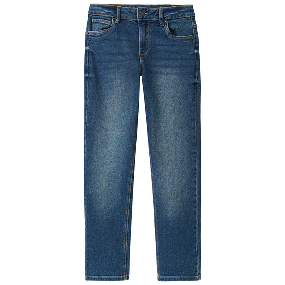 Jungen Slim-Jeans mit verstellbarem Bund blau