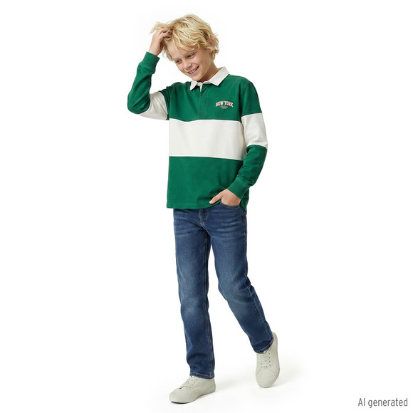 Jungen Slim-Jeans mit verstellbarem Bund