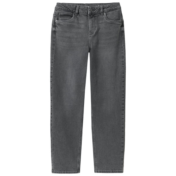 Jungen Straight-Jeans mit verstellbarem Bund grau