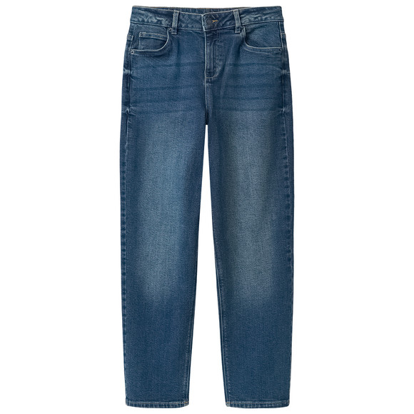 Jungen Straight-Jeans mit verstellbarem Bund blau