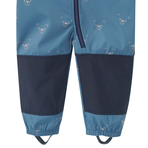 Baby Softshelloverall mit Bär-Allover