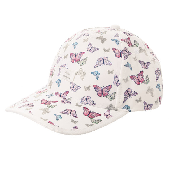 Mädchen Kappe mit Schmetterling-Allover