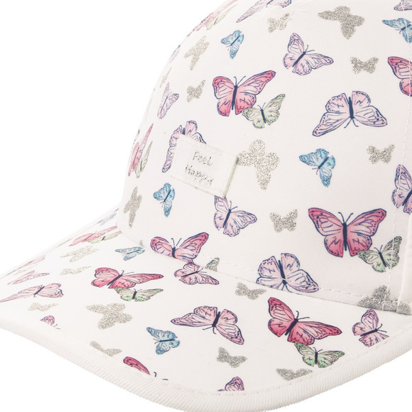 Mädchen Kappe mit Schmetterling-Allover