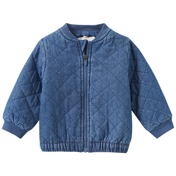 Baby Steppjacke in Denim-Optik