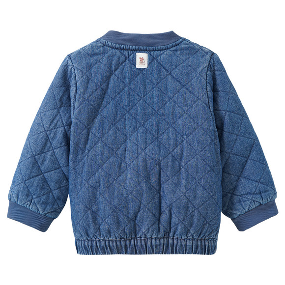 Baby Steppjacke in Denim-Optik
