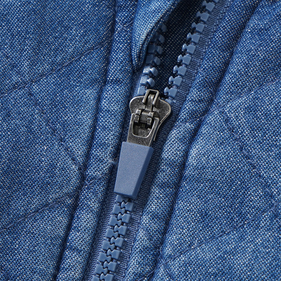 Baby Steppjacke in Denim-Optik