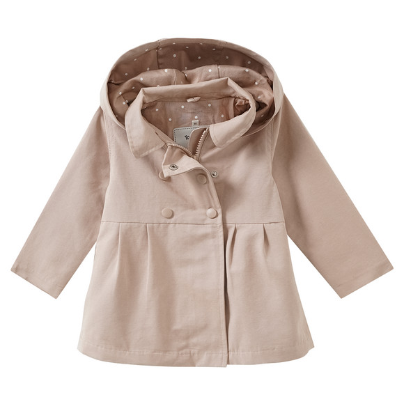 Baby Trenchcoat mit abnehmbarer Kapuze