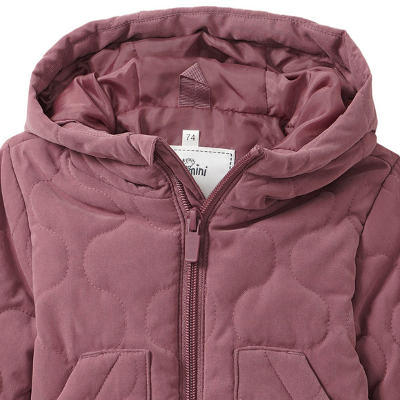Baby Steppjacke mit Wellensteppung
