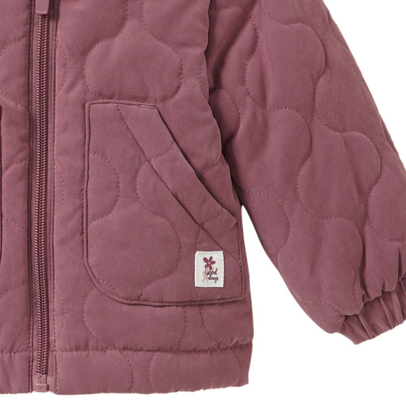 Baby Steppjacke mit Wellensteppung