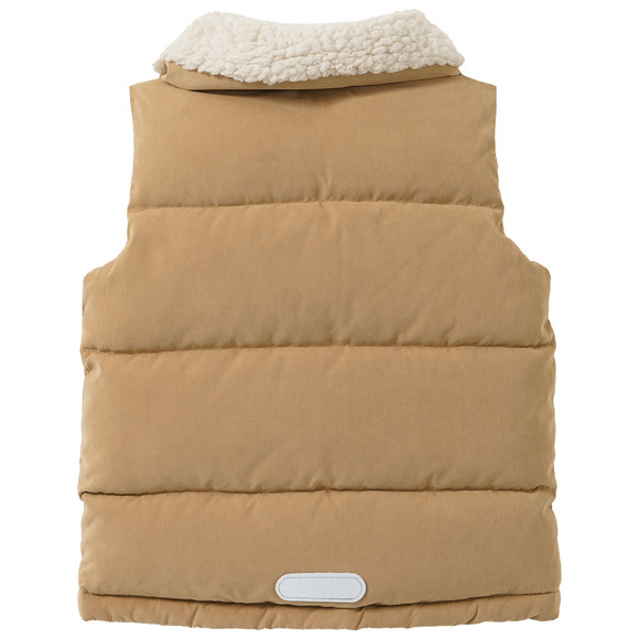 Baby Steppweste mit Teddykragen