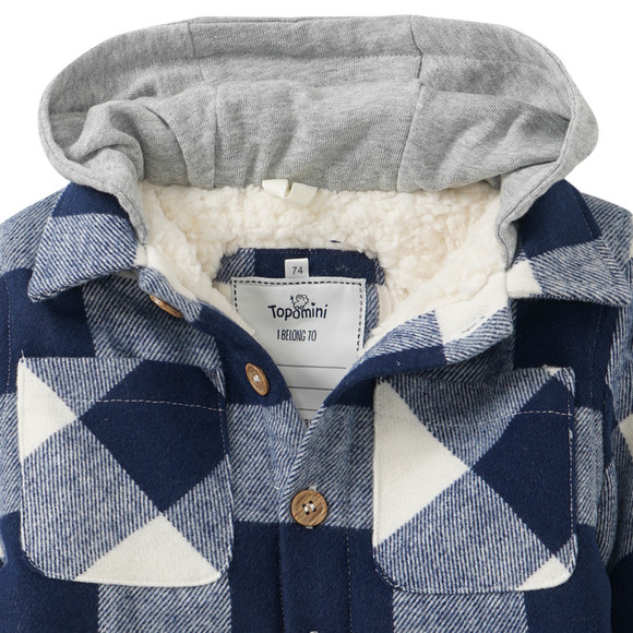 Baby Fleecejacke mit Kapuze
