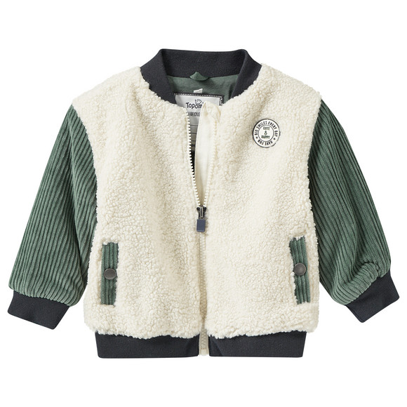Baby Teddyjacke im College-Style
