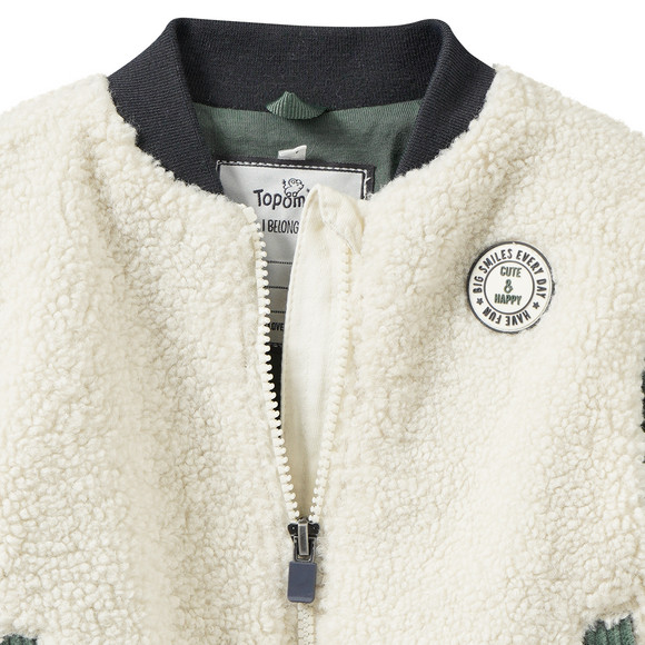 Baby Teddyjacke im College-Style