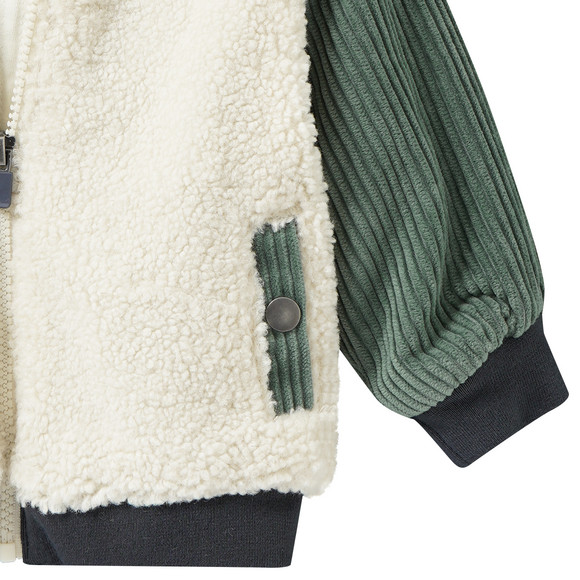 Baby Teddyjacke im College-Style
