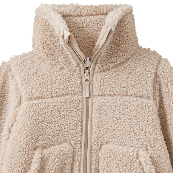 Mädchen Teddyjacke mit Kapuze