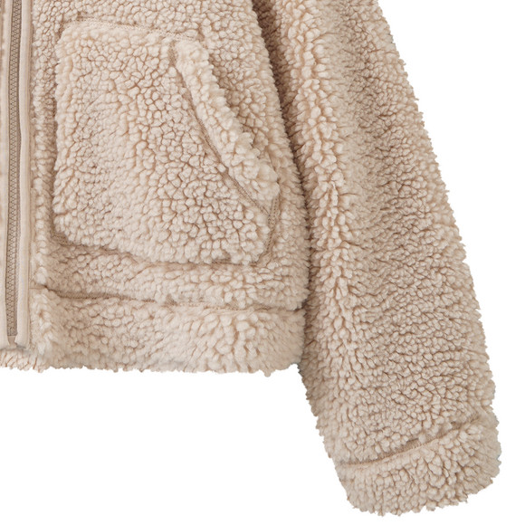 Mädchen Teddyjacke mit Kapuze