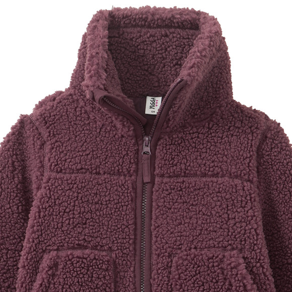 Mädchen Teddyjacke mit Kapuze