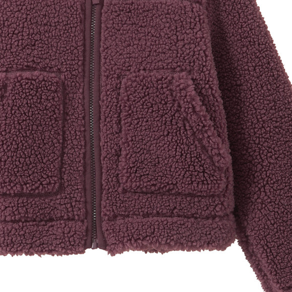 Mädchen Teddyjacke mit Kapuze