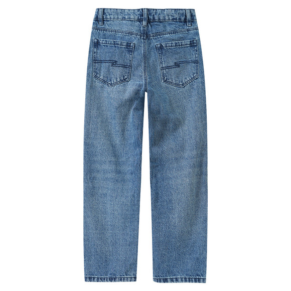 Jungen Wide-Leg-Jeans mit verstellbarem Bund