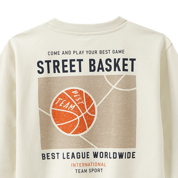 Jungen Sweatshirt mit Rücken-Print