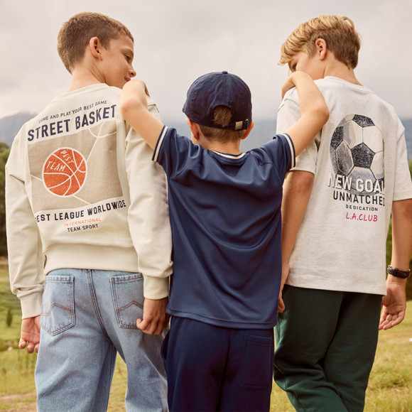 Jungen T-Shirt mit Rücken-Print