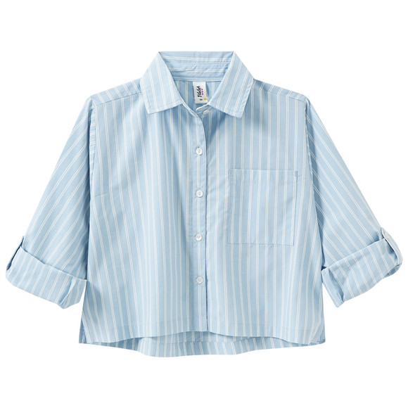 Mädchen Bluse mit Längsstreifen