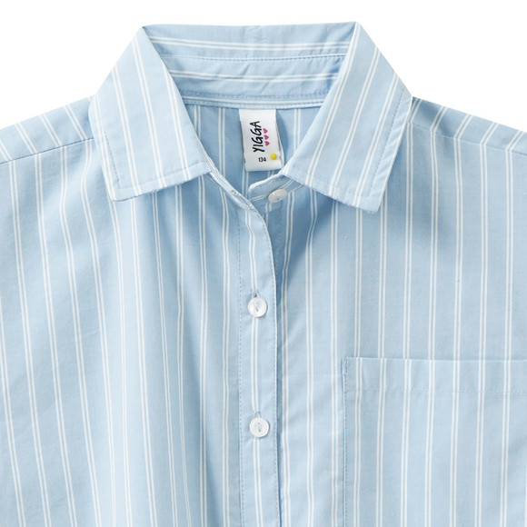 Mädchen Bluse mit Längsstreifen